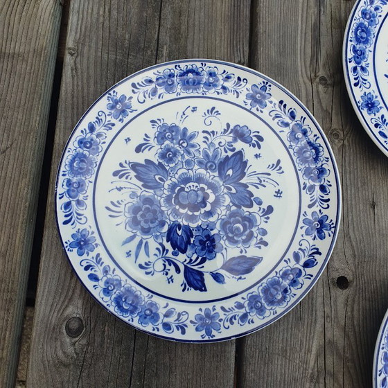 Image 1 of Echte Delfts Blauwe wandborden 3 stuks uit 1950