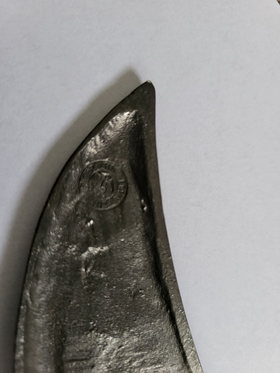 Image 1 of Mid century pewter wall birds (3)