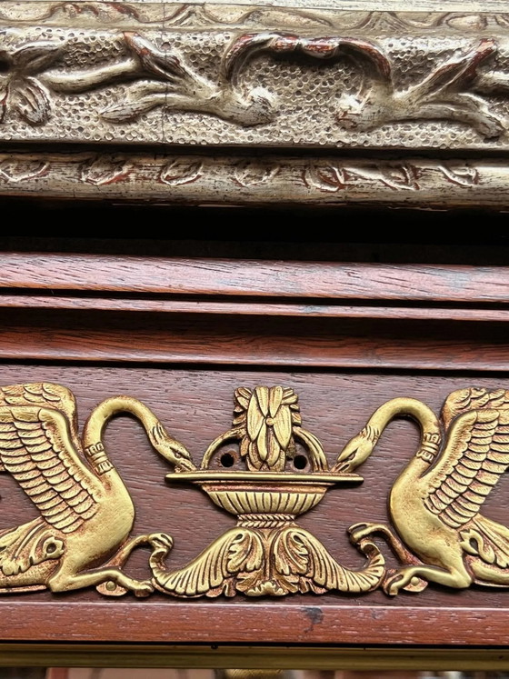 Consola y espejo de estilo Imperio. – Bronze, Marble (photo 7 of 8)