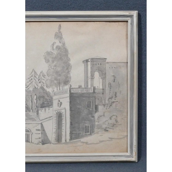 Frühes 19. Jahrhundert Constant Bourgeois Du Castelet (1767–1841) Paar Tuschezeichnungen — Ansichten von (photo 17 of 17)