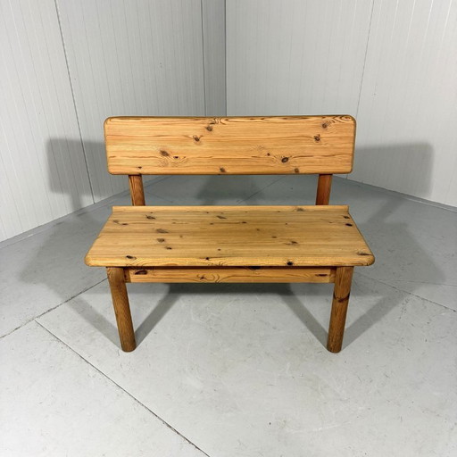 Korup Stolefabrik solid pine bench with storage Denmark
