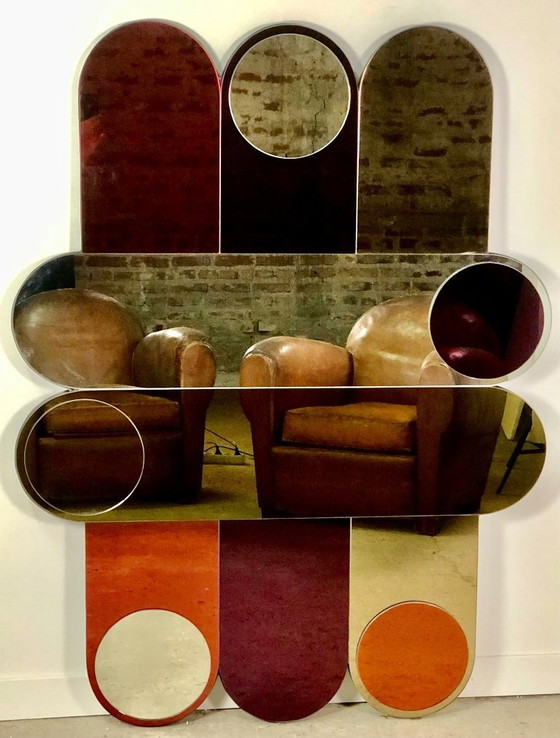 Image 1 of Zirkusspiegel aus Rauchglas, 1994