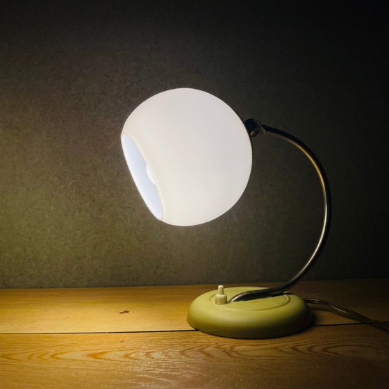 Image 1 of Lampe de table ou applique en verre rose