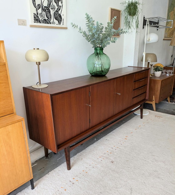 Vintage Groot Teakhouten Sideboard, Dressoir – Wood (photo 12 of 12)