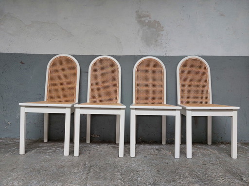Set of 4 webbing chairs 80