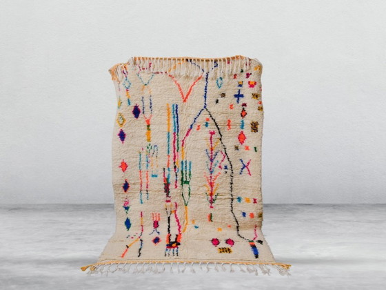 Image 1 of Handmade Moroccan decorated rug 250cm x 150cm