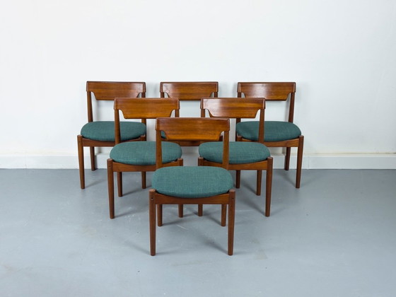Teak Dining Chairs from Glostrup Møbelfabrik, 1960s, Set of 6 – Esszimmerstühle, Wood (photo 8 of 15)
