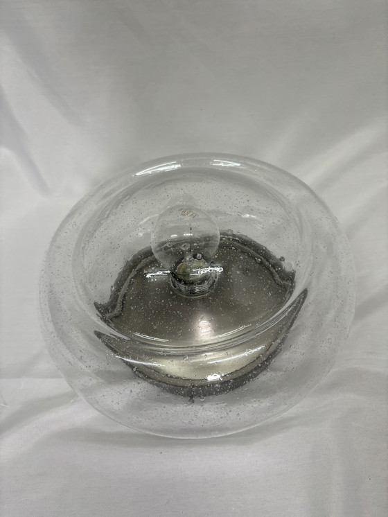 Image 1 of Applique ou plafonnier vintage en verre bulle Doria Leuchten '60