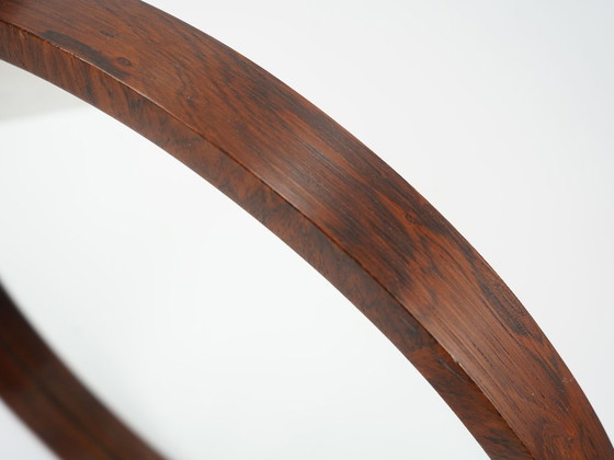 Image 1 of large danish modern WALL MIRROR with rosewood frame 1960s