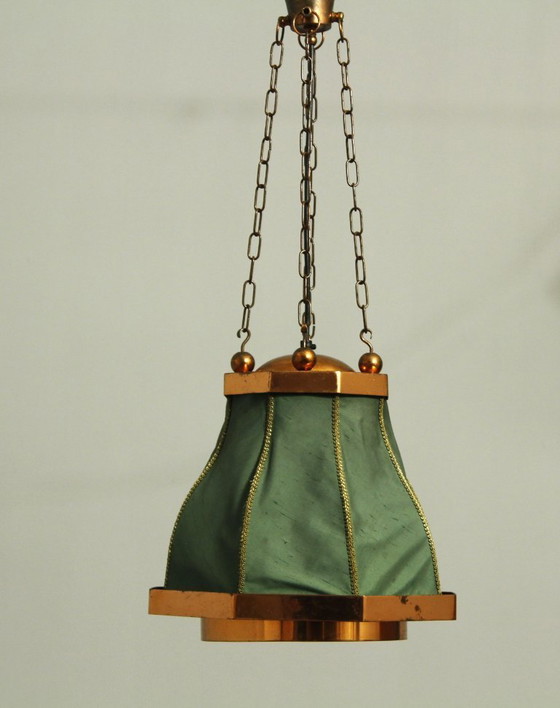 Image 1 of Copper Pendant Lamp, Sweden, 1950s