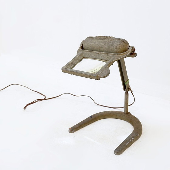 Image 1 of Industriële vergrootlamp van Gruber, gepatenteerd SGDG in Frankrijk - jaren 1940/50