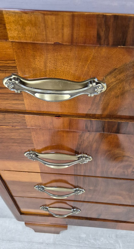 Comò Art Déco Friulano 1940 – Manifattura Italiana, Cassettiere, Legno (photo 22 of 31)