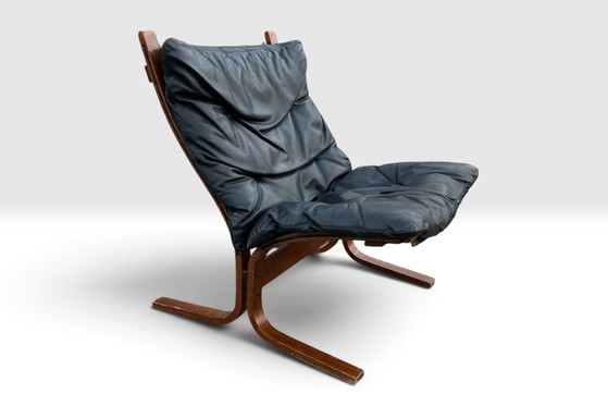 Ingmar Relling "Siesta" Lounge Chair Westnofa 1965 – Poltrone, Pelle, Legno, Vintage (photo 6 of 8)