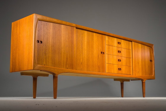 Image 1 of Buffet en teck moderne scandinave du Mid Century par Harry Østergaard pour Randers Møbelfabrik, années 1960