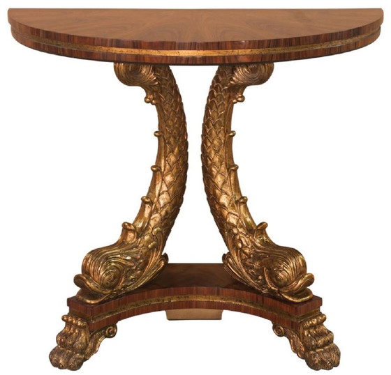 Image 1 of Consolle di lusso barocca Casa Padrino marrone/oro 92 x 47 x H. 83 cm