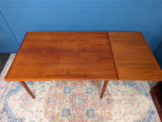Image 1 of Table de salle à manger extensible vintage des années 1960, Design danois, Slagelse Møbelværk