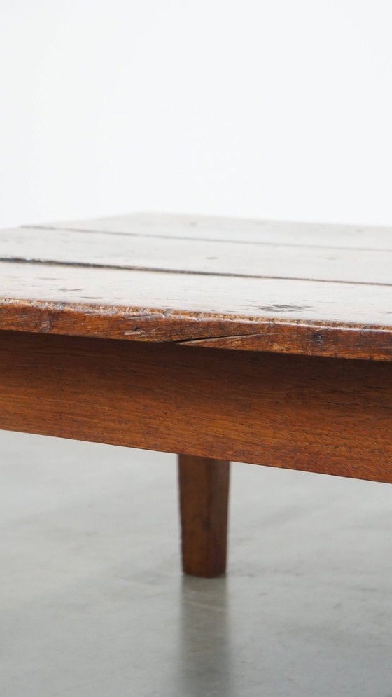 Image 1 of Großer antiker Couchtisch aus Kastanienholz aus dem frühen 19.