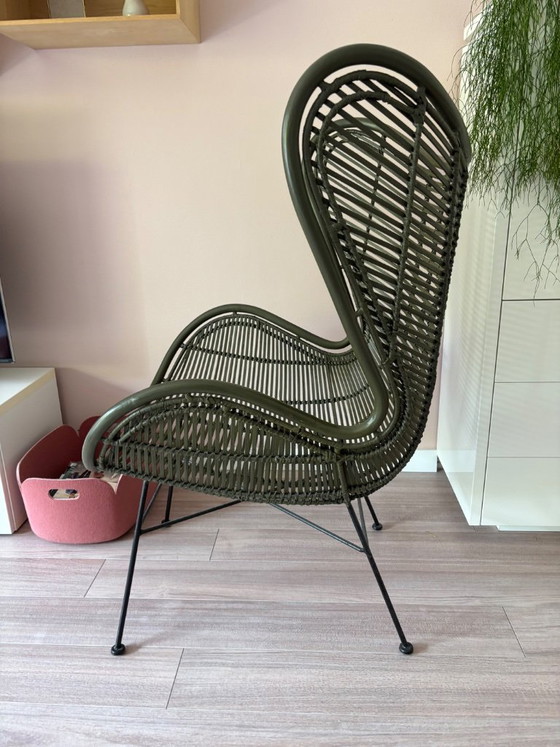 HK Living Rattan-Eierstuhl – Sessel (photo 3 of 5)