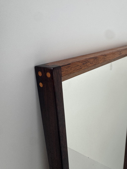 Aksel Kjersgaard Model 145 Palissanderhouten spiegel – Deense elegantie uit het midden van de eeuw