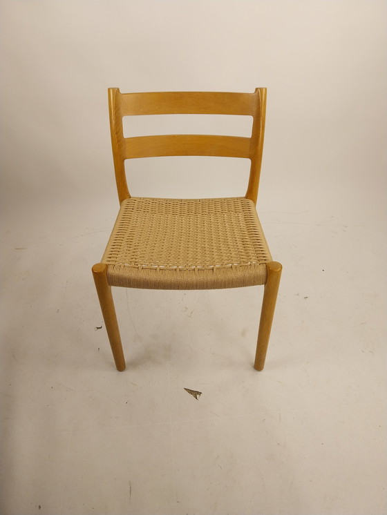Image 1 of 1 set van 4 Niels Otto Möller stoelen model 84 1960's