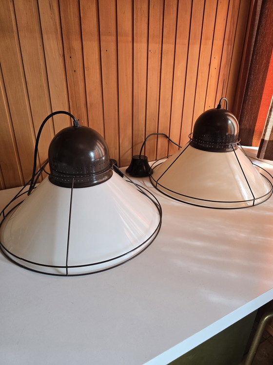 Image 1 of Vintage Woja Holland Pendant Lights – Space Age