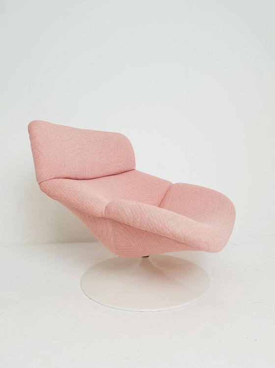 Artifort F518 Geoffrey Harcourt upholstered Kvadrat pink, Armchairs, Metal, Polyester, Vintage (photo 3 of 13)