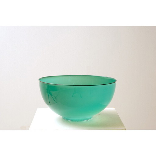 Vintage glass bowl by Baldwin & Guggisberg Nonfoux, 1991