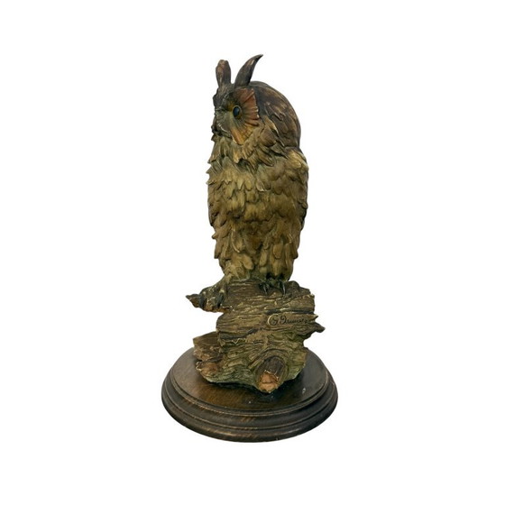 Sculture di gufo vintage di J. Juarez, Legno, Altro, Marrone (foto 2 di 6)