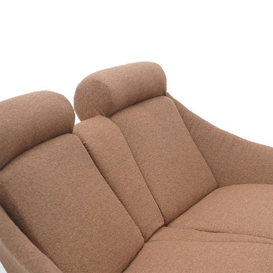 Image 1 of Divano a 2 posti in bouclé nocciola, anni '50