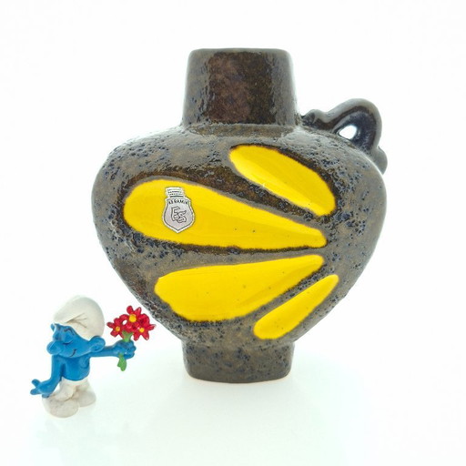 Vase West Germany ES Ceramics | Yellow Petal 873-15