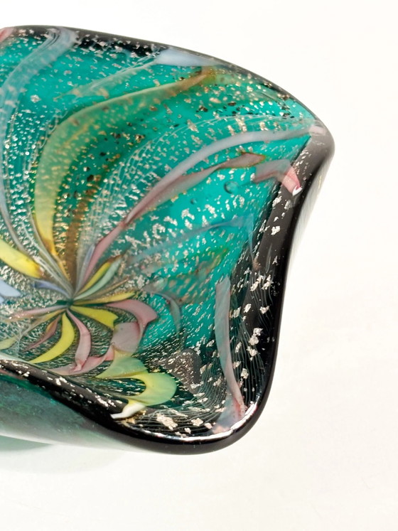 Cenicero de cristal de Murano verde de los años 70 – Objetos decorativos, Murano Glass (photo 9 of 14)