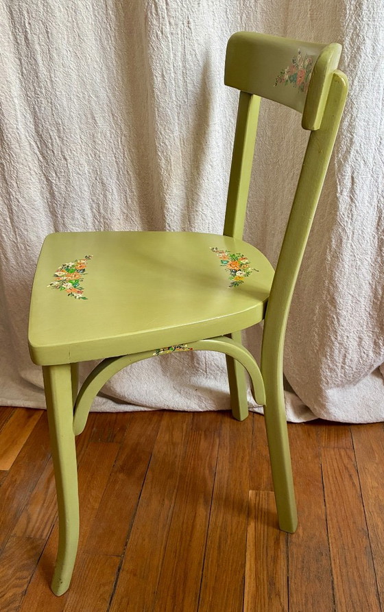 Vintage Baumann Bistro Stoel Opgeknapt – Eetkamerstoelen, Wood (photo 6 of 10)