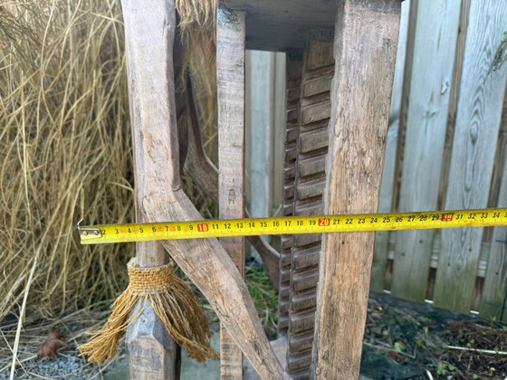 Image 1 of Magnifique présentoir à CD décoratif africain