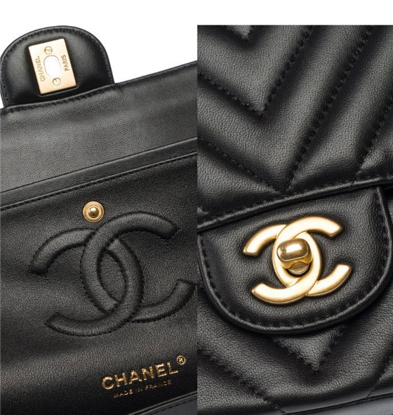 Image 1 of Borsa CHANEL Timeless/Classique en Cuir Noir - 103310