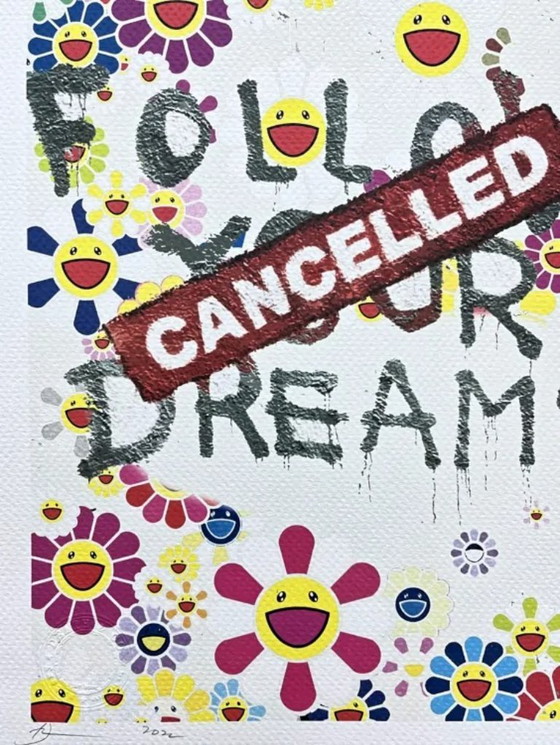 Image 1 of Death NYC - Banksy Happy Face et Murakami - Édition limitée avec certificat