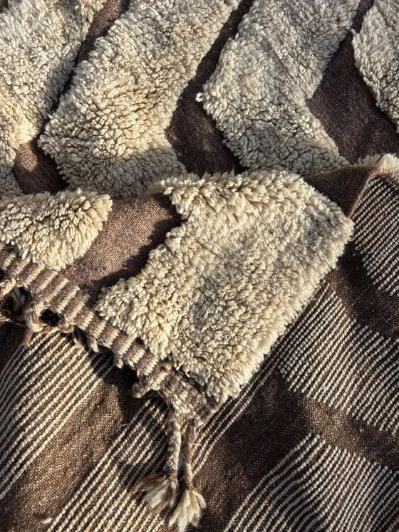 Image 1 of Modern Moroccan Mrirt Rug Cream Wool 