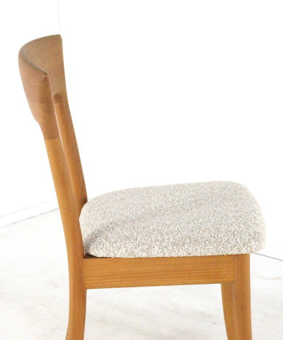 Image 1 of Set van 6 Juul Kristensen JK Denmark stoelen eetkamerstoelen vintage gestoffeerd