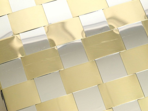 Image 1 of Stunning 1980s brass magazine rack in Hollywood Regency design