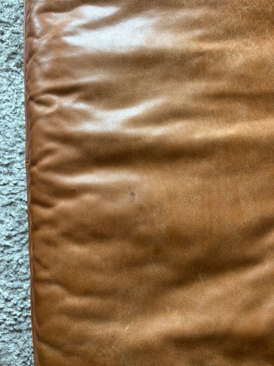 Habitat real leather sofa Montino in cognac with bench – Metal (photo 6 of 8)