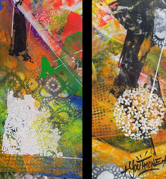 Image 1 of JUVENTUD - Pulso Cromático - Lienzo de artista