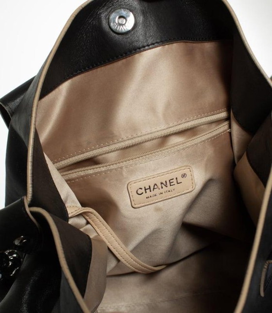 Image 1 of Chanel, Deca coco 2way tote bag in black leather