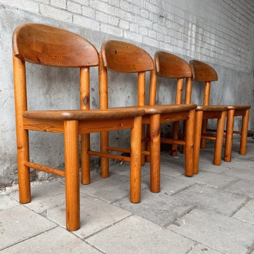 Set (4) di sedie vintage in pino - Rainer Daumiller