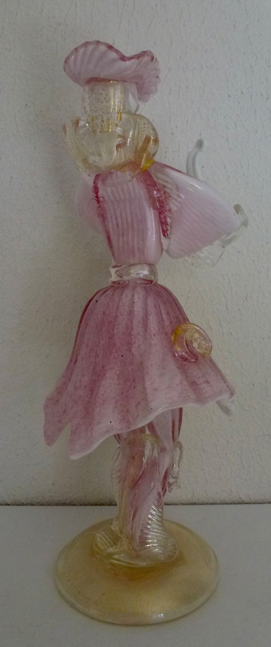 Image 1 of Vintage Murano glass by Barovier & Toso dancer, Goldoniano of Dandy.