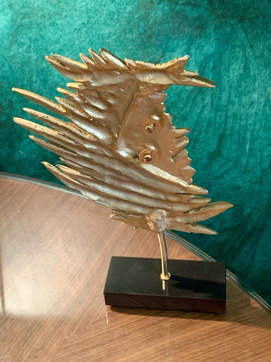 Criniere di Leone - Bronzo/Metallo Oro Fine - Philippe Cheverny (1970) – Sculture, Ottone (photo 12 of 15)
