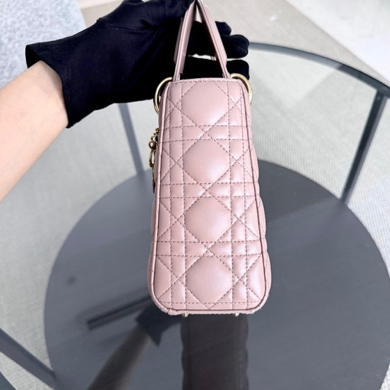 Image 1 of DIOR LADY SMALL MYABC FLAP - PELLE DI VITELLO CANNAGE CON FERRAMENTA NERA