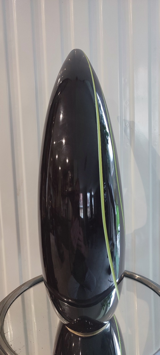 Image 1 of Skulpturale Keramikvase, modernistische Linienführung, Designerstück