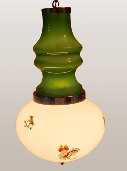 Image 1 of lampada a sospensione vintage XL stile Mazzega per bambini