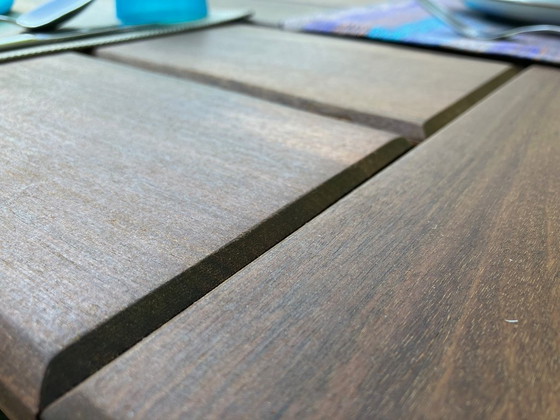 Image 1 of Tuintafel "Family" 8P - Braziliaanse Walnoot - Ambacht