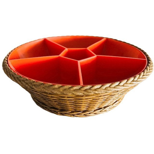 Bol de service Emsa bol à collation orange Mid Century 1970