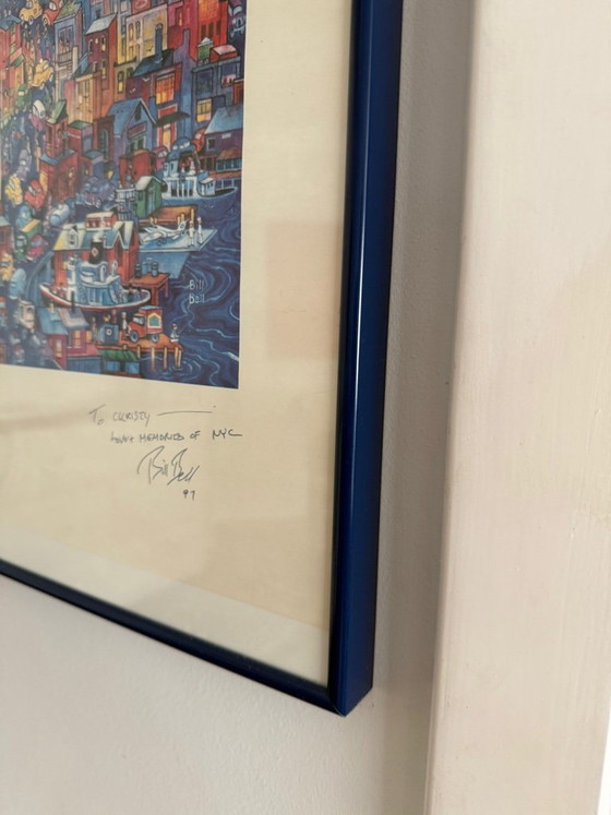 Bill Bell - New York, New York - Stampa firmata e dedicata - 50x70 cm – Stampe artistiche, Glass, Metal (photo 5 of 5)